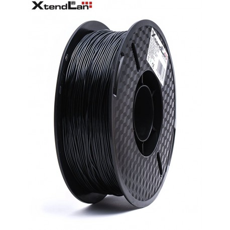 XtendLAN TPU filament 1,75mm průhledný černý 1kg