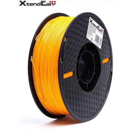 XtendLAN TPU filament 1,75mm průhledný oranžový 1kg