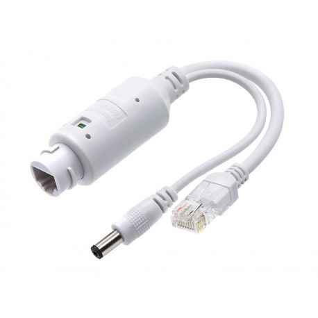 XtendLan XL-POES-12V1-A, PoE splitter 802.3af, 100Mb, stabilizovaných 12V/1A jack, přep. ochrana, mini