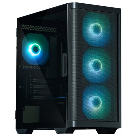 Zalman skříň M4 Black / miniT / 4x 120mm ARBG fan / 2xUSB 3.0 / 1xUSB 2.0 / tvrzené sklo / černá