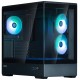 Zalman skříň P30 Black V2 / miniT / 3x120mm fan ARGB / USB 3.0 / USB-C / temperované sklo / černá