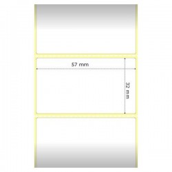 Zebra Z-Select 2000D/ role štítků / termální papír / 57x32mm - MOQ 12ks