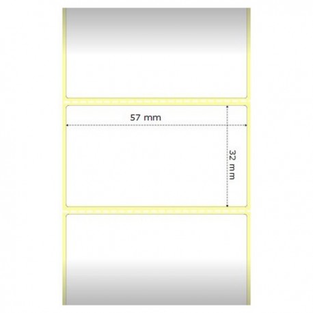 Zebra Z-Select 2000D/ role štítků / termální papír / 57x32mm - MOQ 12ks