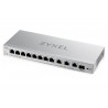 Zyxel XGS1250-12 v2, 12-Port Gigabit webmanaged Desktop Switch with 8 port 1G + 3-Port MultiGig 1/2.5/5/10G + 1-Port SFP